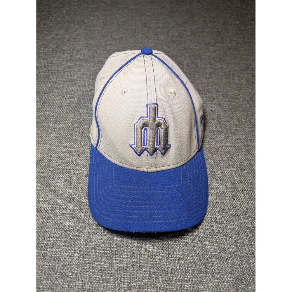 Seattle‎ Mariners Hat 39Thirty Trident Logo MLB Cap New Era Fitted SMALL-MEDIUM